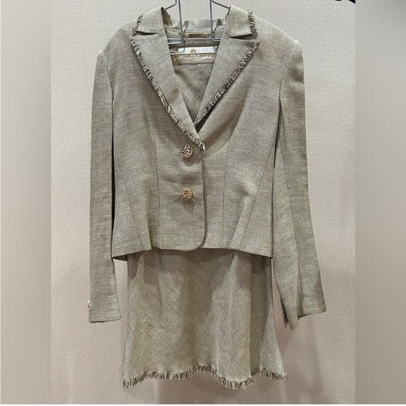 Gai Mattiolo tweed suit skirt set - Picture 1 of 14